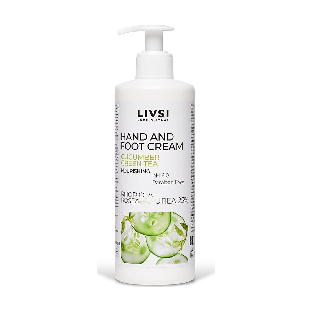 HAND AND FOOT CREAM Cucumber Green tea — LIVSI